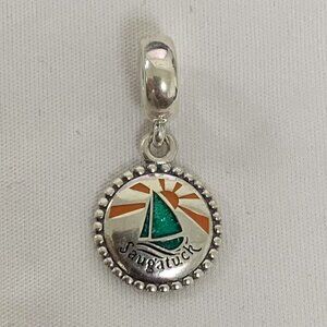 Pandora Saugatuck Michigan Exclusive Charm Pendant, S925 Silver Bracelets